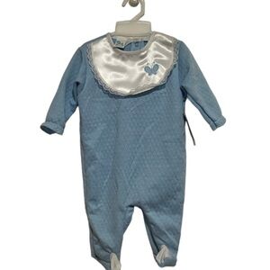 NWT Size Large Blue Onesie One Piece Baby Romper